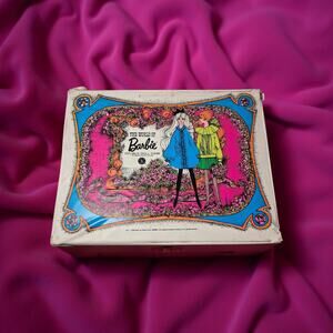 Vintage 1968 The World of Barbie Double Doll Case With Dolls And Accessories